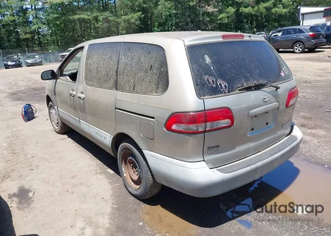 2001 Toyota Sienna Ce from USA, damaged, VIN 4T3ZF19C71U336024